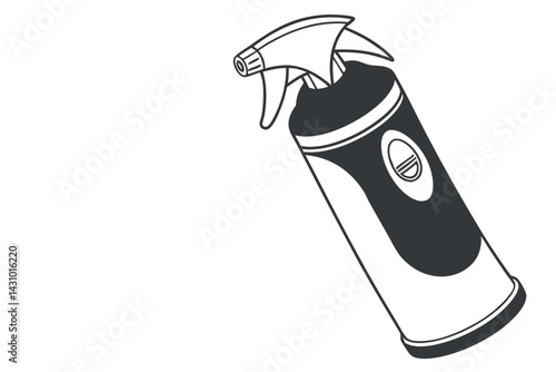 Minimalist Line Drawing of Air Freshener Vector