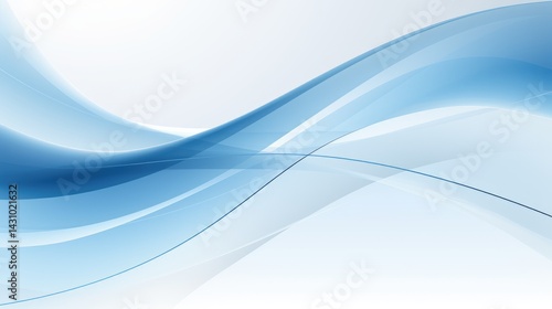 Abstract blue and white background vector presentation design with space for copy, modern futuristic geometric shape pattern for power point page border frame 