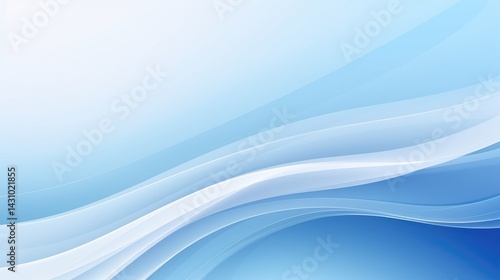 Abstract blue and white background vector presentation design with space for copy, modern futuristic geometric shape pattern for power point page border frame 