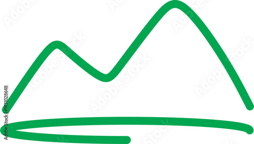 vector illustration of a green tick