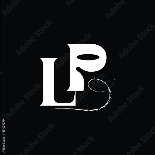 Initial letter LP logo design