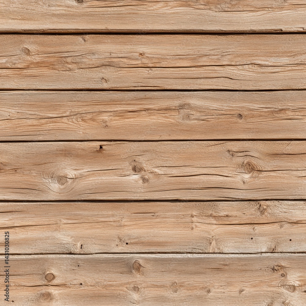 Naklejka premium A close-up view of wooden planks, showcasing their natural texture and grain, highlighting the beauty of untreated wood.