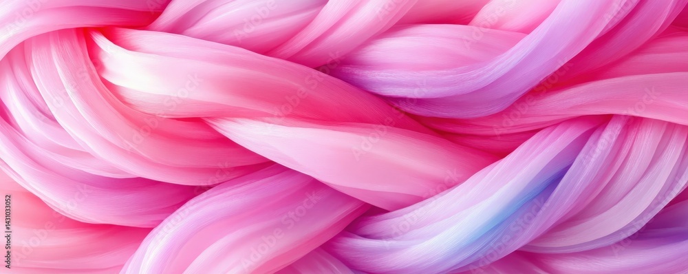 Obraz premium Colorful braided texture in soft pastel shades.
