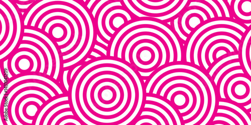 Minimal diamond geometric waves spiral pattern and abstract circle wave line. pink seamless tile stripe geomatics overlapping create retro square line backdrop pattern background. Overlapping Patter