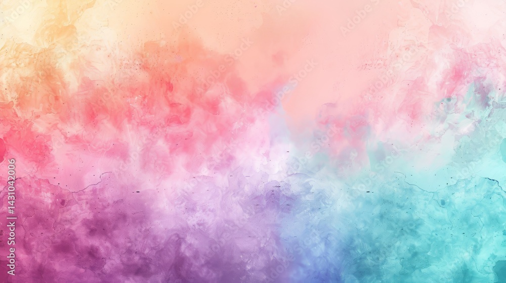 Abstract Watercolor Background with Pastel Hues and Textured Surface Abstract Watercolor Background with Pastel Hues and Textured Surface