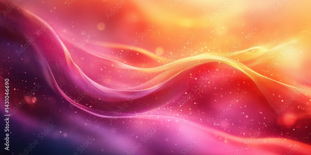 Colorful abstract waves undulate softly in a dreamlike atmosphere filled with gentle light and vibrant hues Colorful abstract waves undulate softly in a dreamlike atmosphere filled with gentle light and vibrant hues