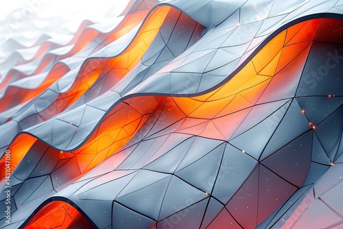 Abstract Machine Learning Algorithm Visualization Concepts