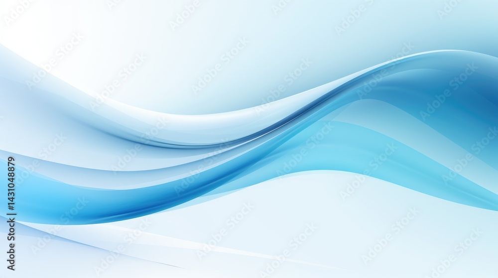 Abstract blue background with blurred wavy lines and soft light, creating an elegant design Abstract blue background with blurred wavy lines and soft light, creating an elegant design