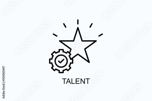 Talent Icon Or Logo Isolated Illustration