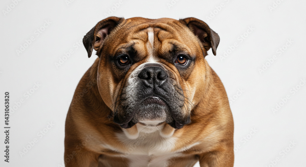 photo of a fierce and scary bulldog photo of a fierce and scary bulldog