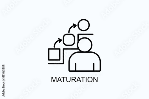 Maturation Icon Or Logo Isolated Illustration