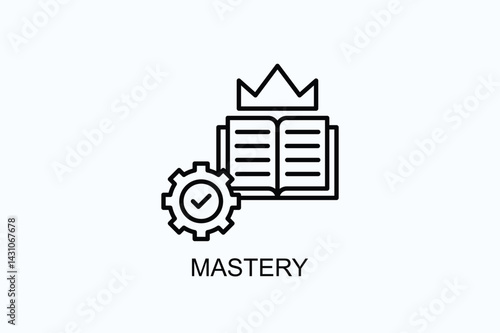 Mastery Icon Or Logo Isolated Illustration