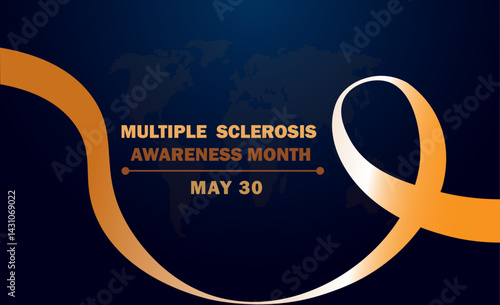 Multiple Sclerosis Awareness Month Ribbon Design - May 30
