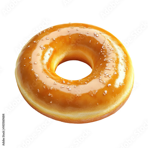 Glazed donut, top view (1)