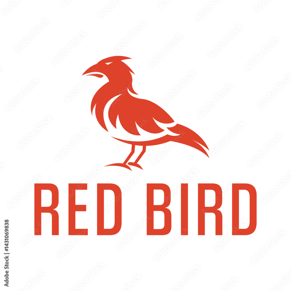 Fototapeta premium bird flat minimalist logo design