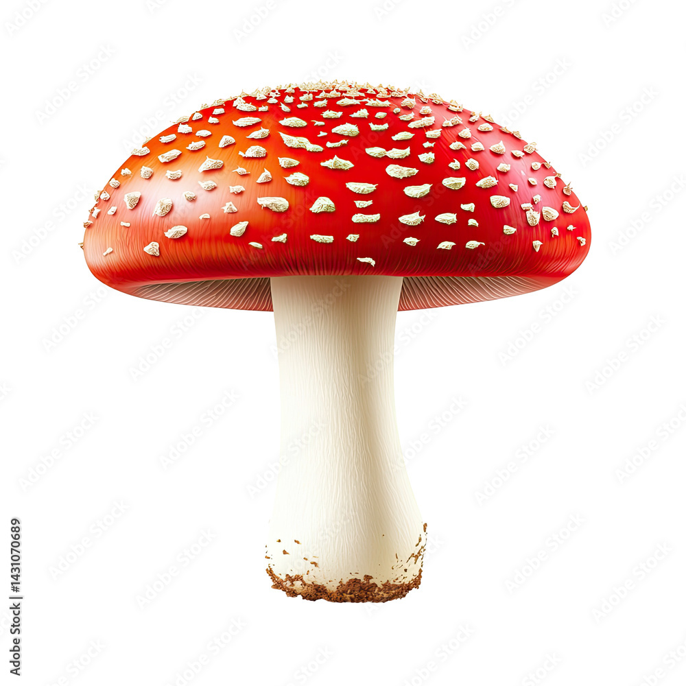 Obraz premium Red toadstool illustration