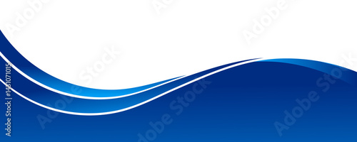 abstract blue wavy cover template