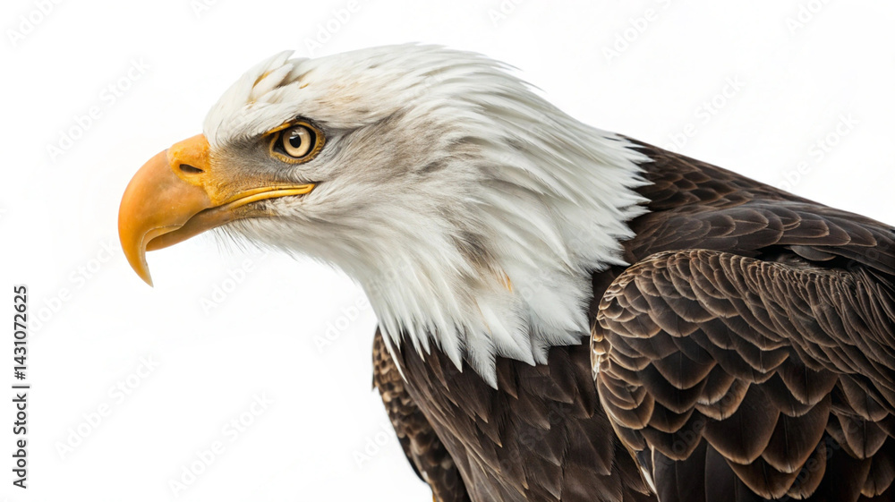 Obraz premium Artistic Eagle Pictures with White Background