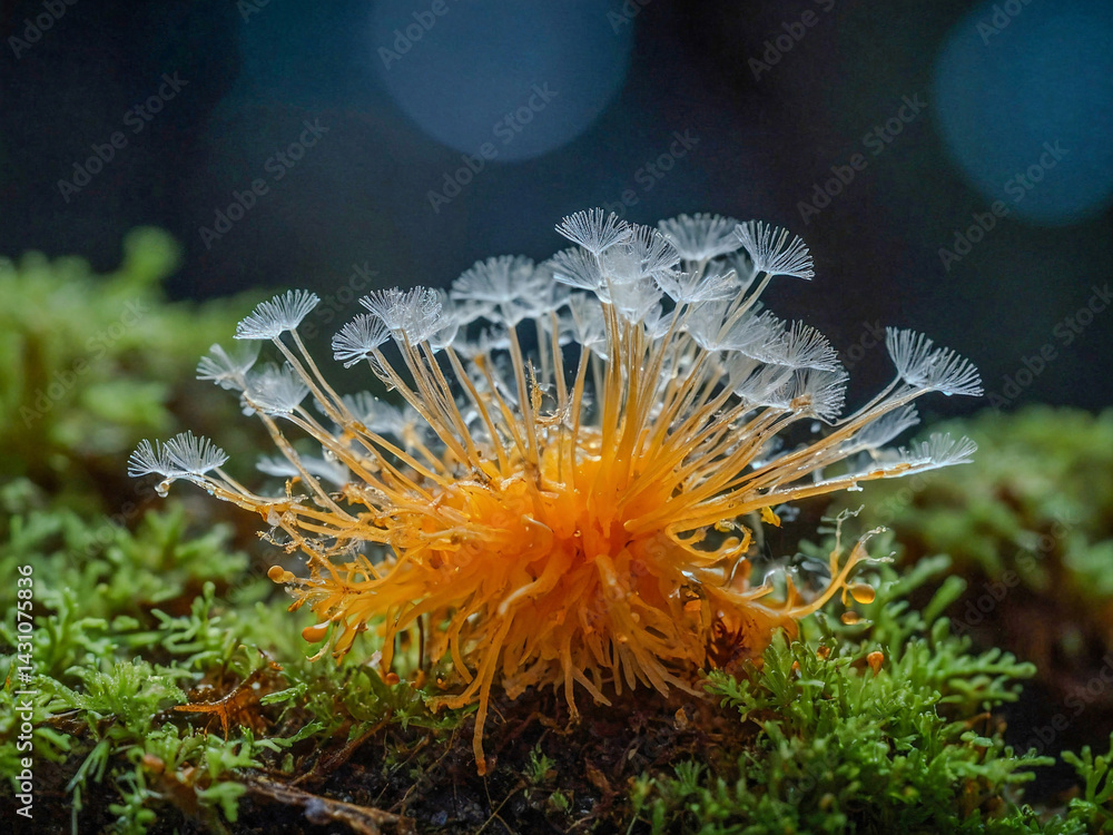 Hemitrichia abietina slime mold from Finland.