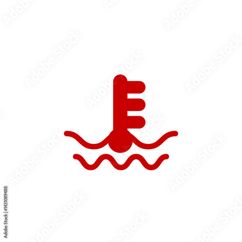 car overheating symbol