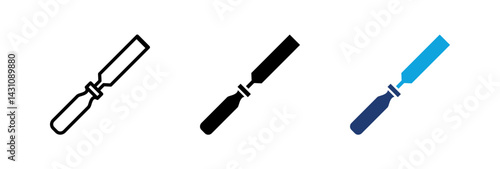 Obraz na płótnie Chisels Icon