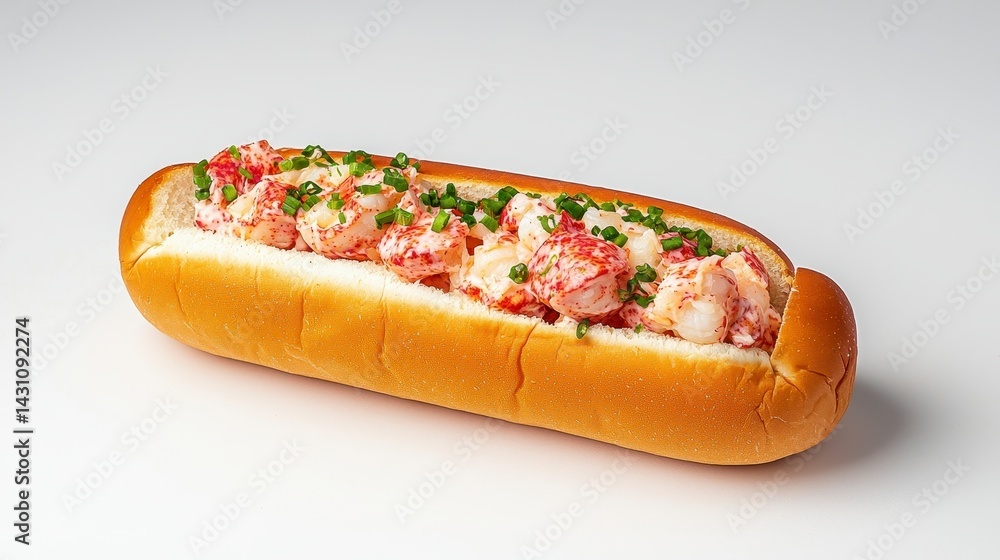 Fresh Lobster Roll with Herbs and Creamy Dressing Fresh Lobster Roll with Herbs and Creamy Dressing