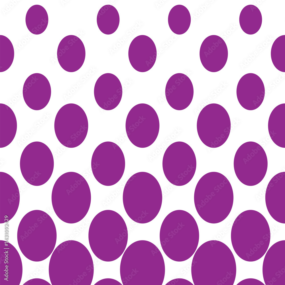 Obraz premium Purple Circle Dot Pattern – Minimalist Geometric Repeat