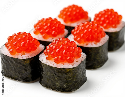 Wallpaper Mural Sushi on white background, japanese food. AI generated. Torontodigital.ca