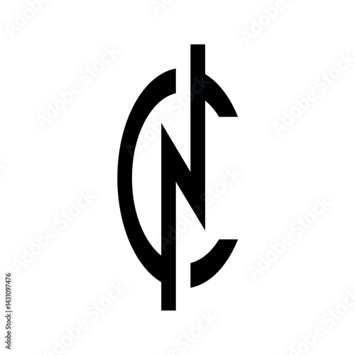 Professional letter cn Business Logo design.