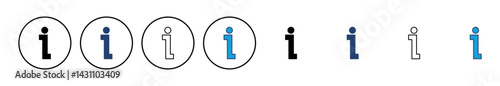 Info sign icon vector. about us icon vector. Faq icon