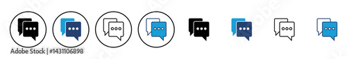 Chat icon vector. speech bubble icon. comment icon vector. message. contact us
