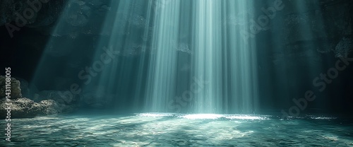 Sunlight Piercing a Dark Cave