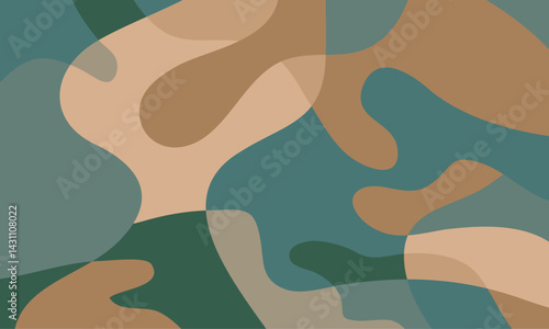 A smooth vector background with liquid curves in earth colors evokes a grounded, soothing feel, ideal for eco conscious branding and product packaging.

