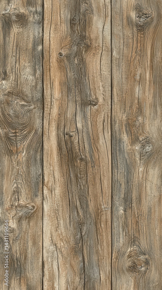 Fototapeta premium Thick Planked Wood Texture with Natural Variations – Rustic Wooden Surface for Interior and Design Projects