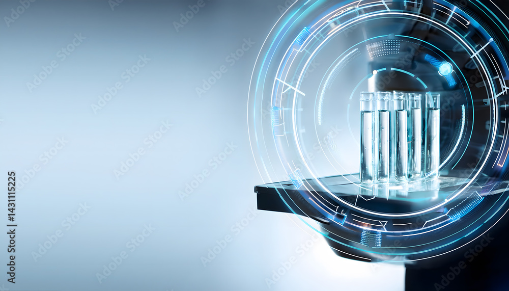 Obraz premium 007-013-025-Interactive AR science experiments.Emphasize the negative space on the left for potential gr (1)