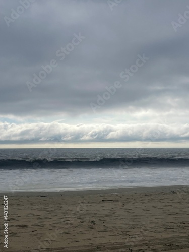 Beautiful clouds and beach view Malibu, Los Angeles 