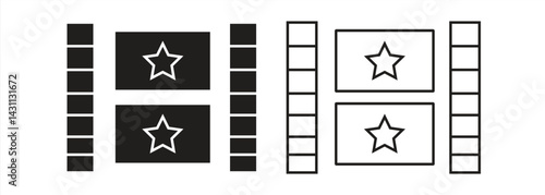 Film Industry Icon, isolated on white background, vector illustration.