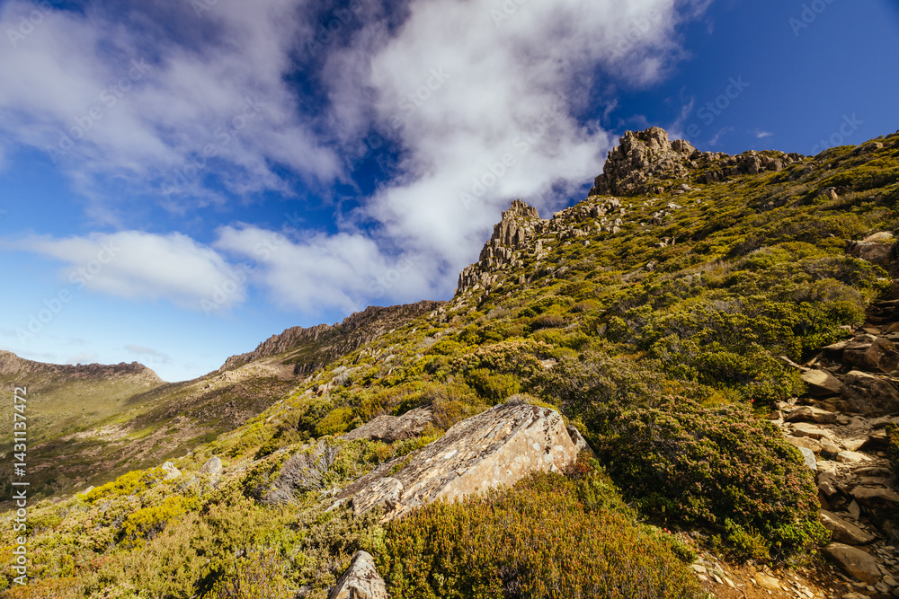 Views around Mt Ossa in Tasmania Australia
