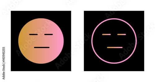 Neutral Face Icon Design