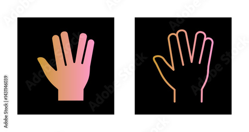 Papier peint Vulcan Salute Icon Design