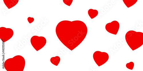 Valentine red heart icon. Heart shape Isolated on white background.