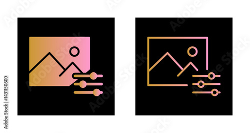 Photo Editing Tools Icon Design