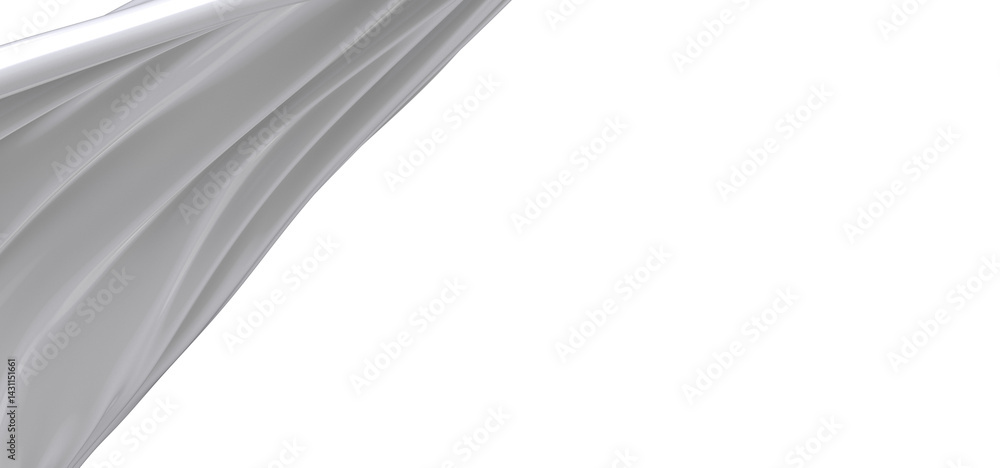 Naklejka premium Abstract white liquid splash with a dynamic and smooth flowing texture, perfect for creating a modern and minimalist background.