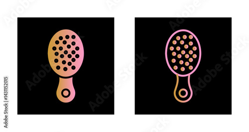 Baby Hairbrush Icon Design