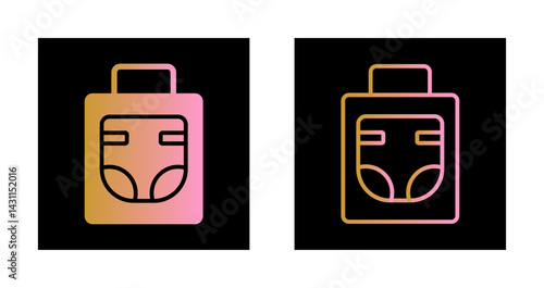 Diaper Bag Icon Design