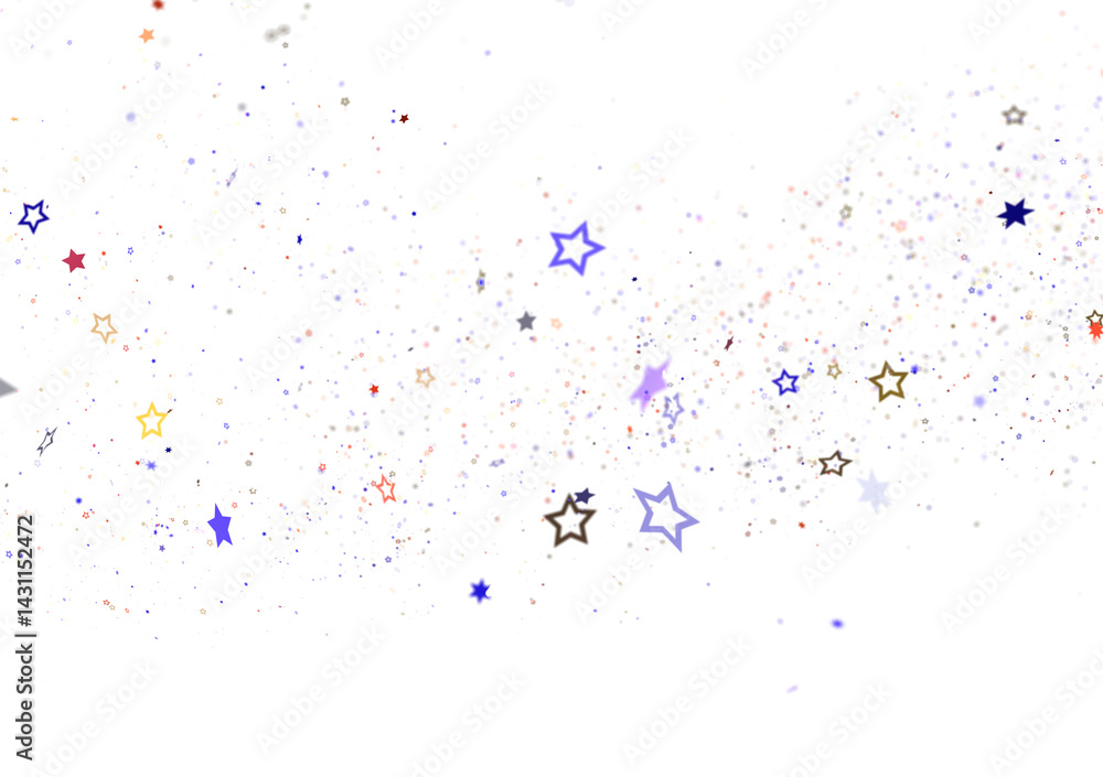 Fototapeta premium Colorful Confetti Burst on Black Background