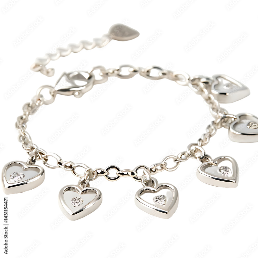 silver chain isolated on white background silver chain isolated on white background