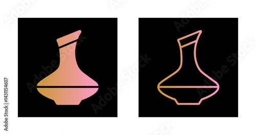 Wine Decanter Icon Design