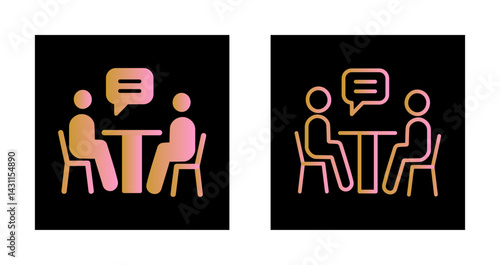 News Interview Icon Design