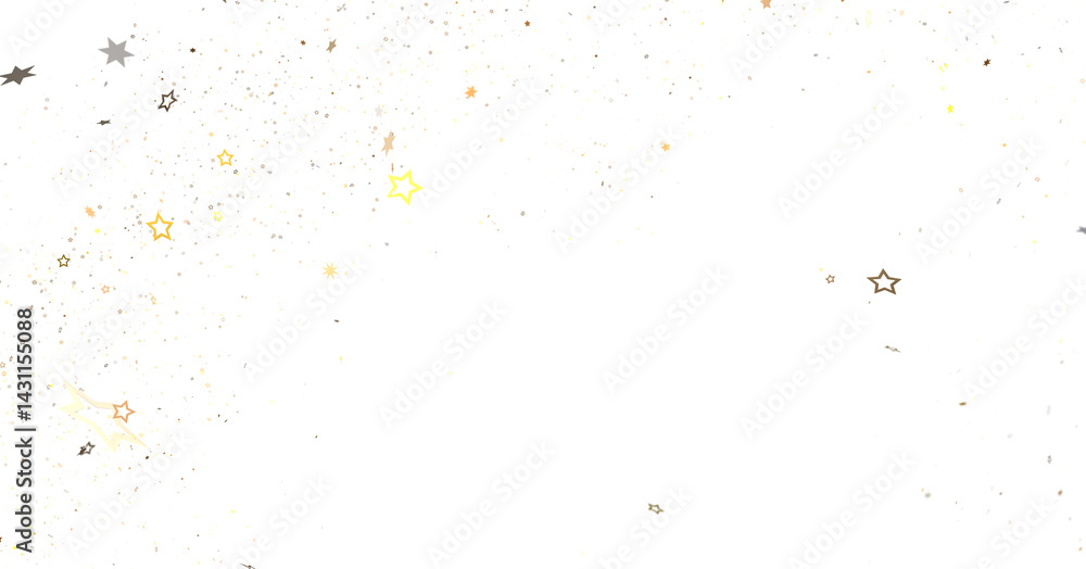 Fototapeta premium Golden Dust on Black Background